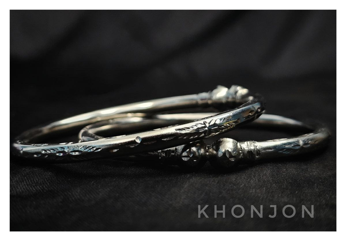 Copper Monipuri Churi - Silver plated - Image 2